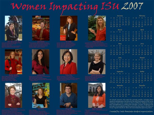 2007 Women Impacting ISU Calendar