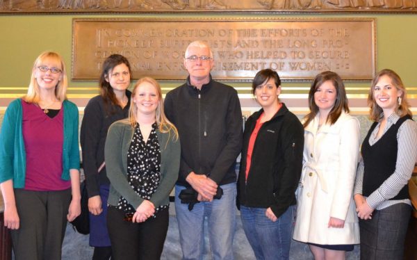 Catt Center staff and students with Tim Lane.