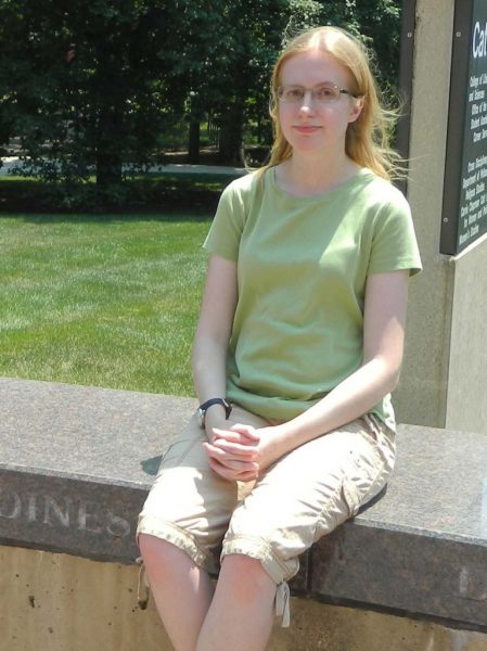 Lisa (Nielsen) Murray visits the plaza in June.