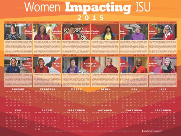2015 Women Impacting ISU Calendar