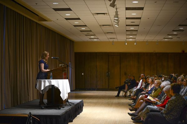 Krista Klocke introduces Michelle Bernard.