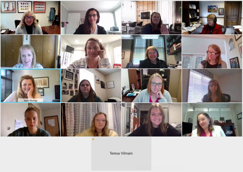 Catt Center staff, students and guests gathered via WebEx for the annual year-end celebration on April 19.