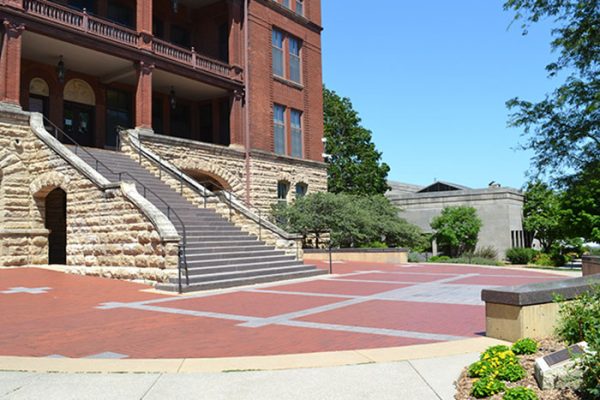 The Plaza of Heroines outside Catt Hall, which honors more than 4,000 women.